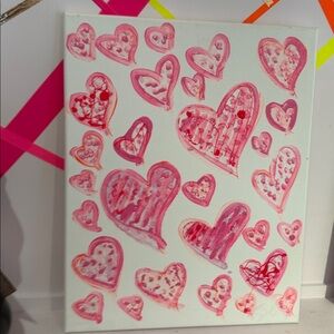 Sarah Shirley Original Painting Heart-Themed Abstract Art Painting